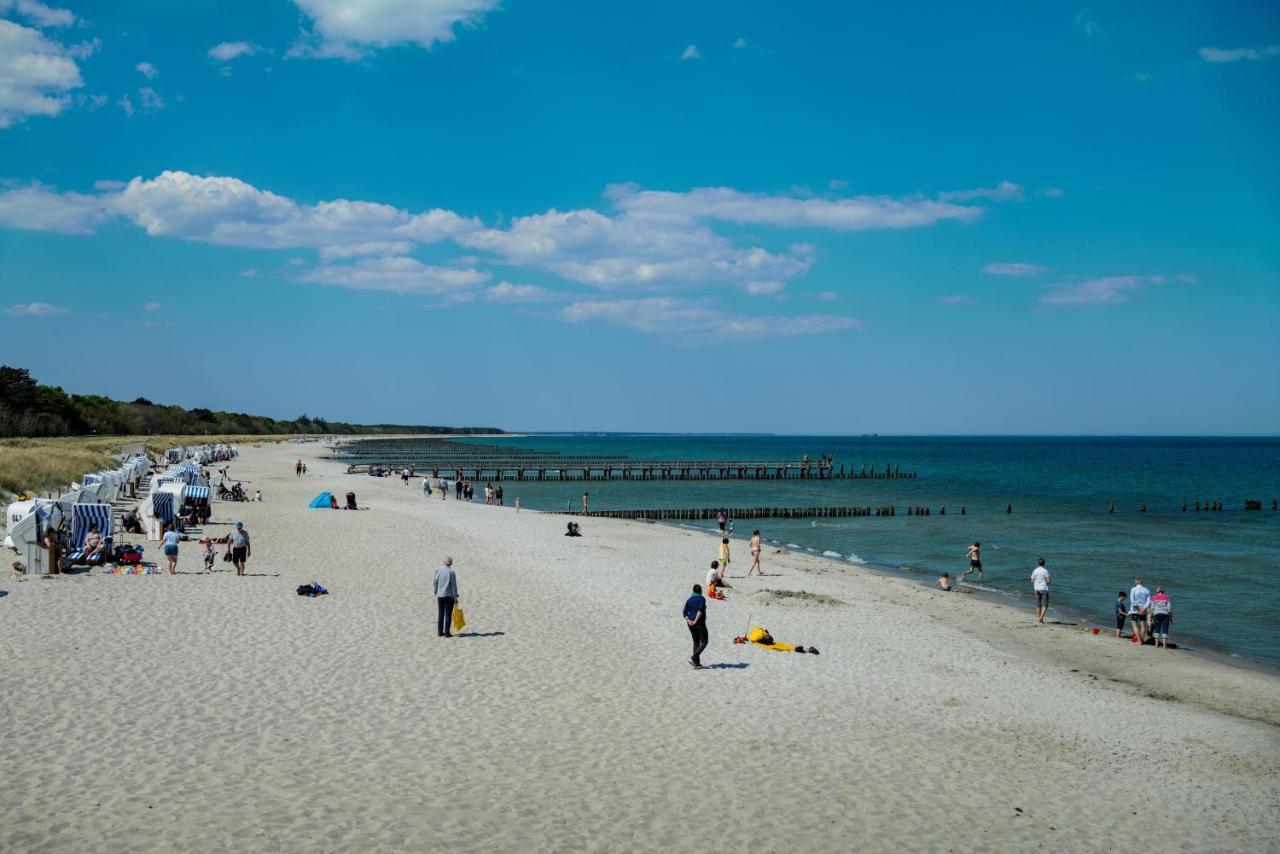Ferienwohnungen Meerfarbig Zingst - Haustierfrei -Terrasse Mit Strandkorb Oder Balkon - E-Ladesaeule - Parkplatz - Wlan - Fahrradschuppen - Waschtrockner - Ruhig Und Zentral - Nichtraucher Dış mekan fotoğraf